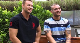 Str8 Mates Bailey & Andy in an Uncut Muscle Showdown! 
