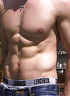 Str8 Athlete TJ - What a body...and a very stiff cock!